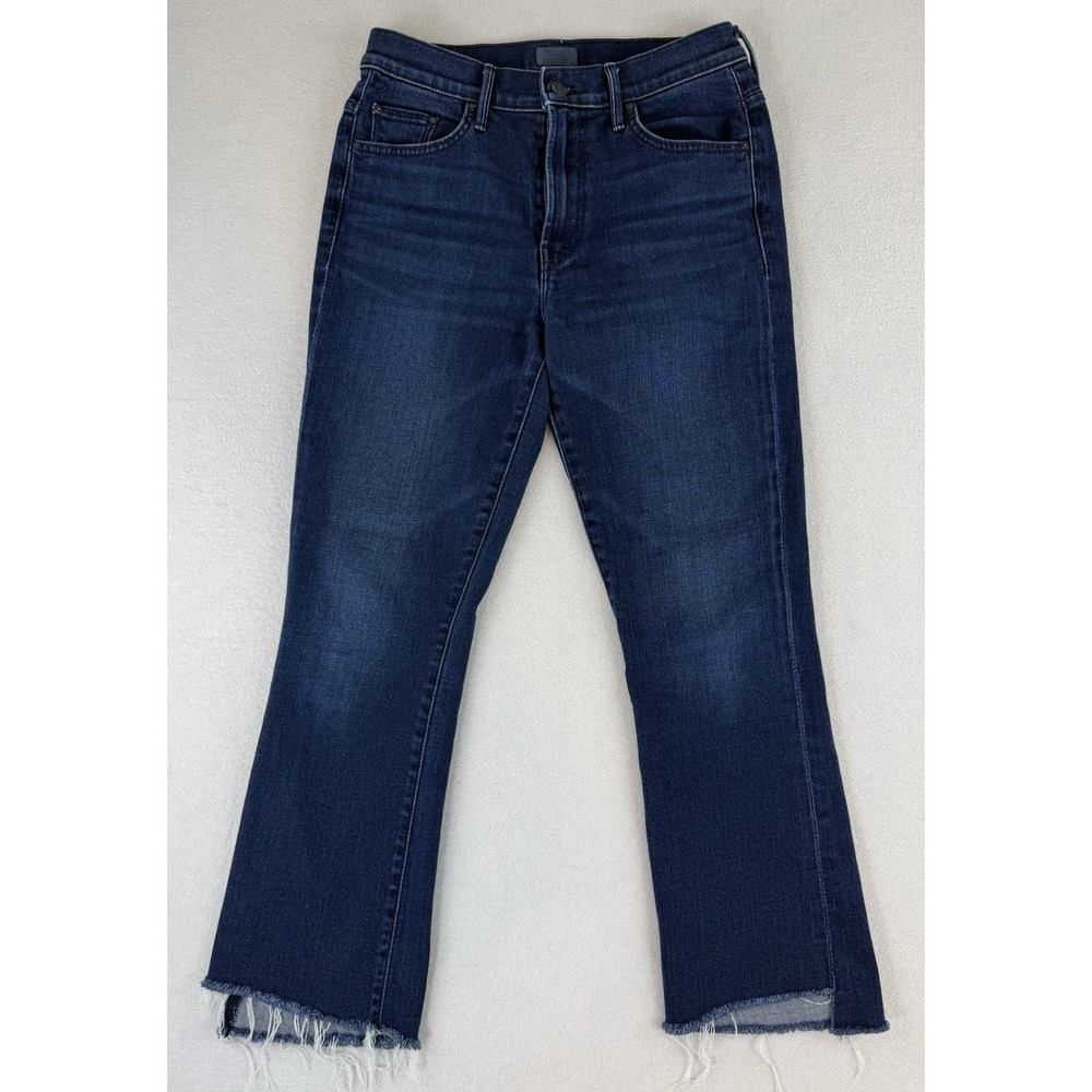 Mother The Insider Crop Step Fray Womens Size 28 Blue Jeans Movin' On Up